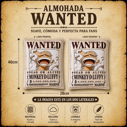 Almohada One Piece Zoro & Luffy – Súper Suave